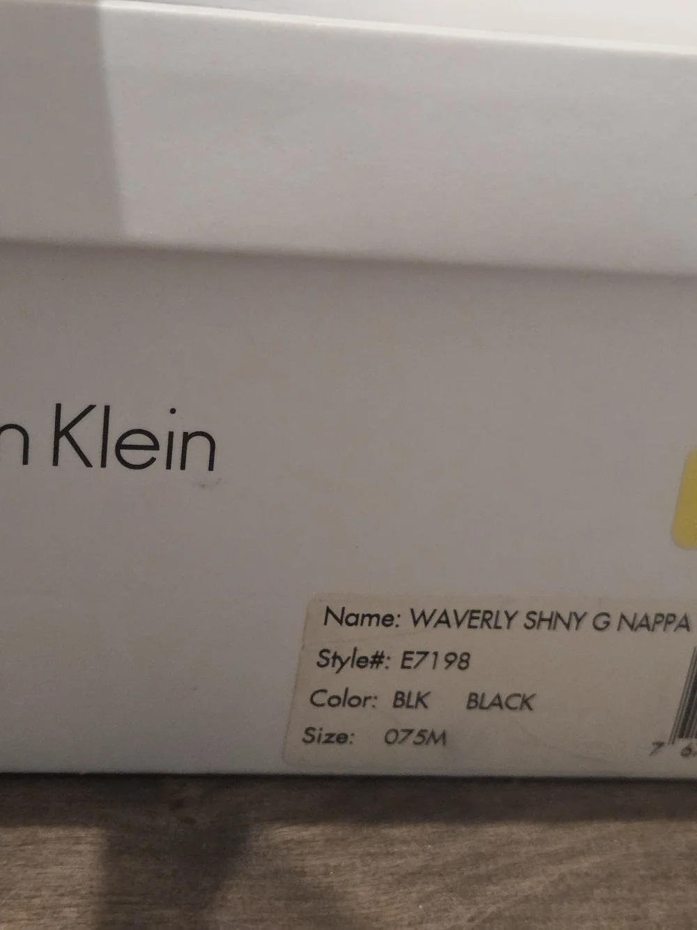 Calvin Klein Black Leather Knee-High Heeled Boots Size 7.5